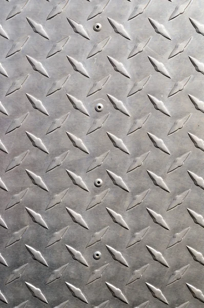 Struttura Metallo Sfondo Alluminio Lucido Con Parte Rilievo Diagonale — Foto Stock