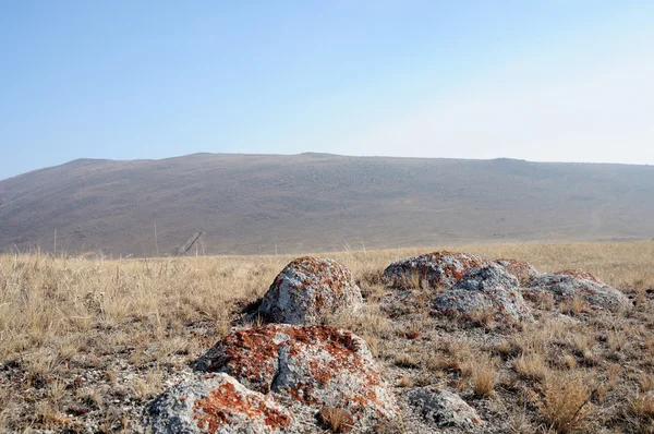 Dağlar Mavi Gökyüzü Güzel Görünümü — Stok fotoğraf