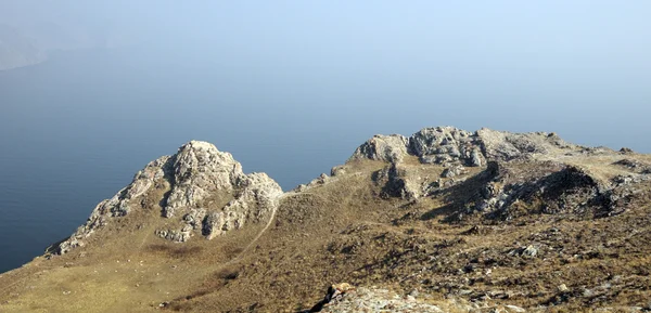 Prachtig Uitzicht Bergen Zee — Stockfoto