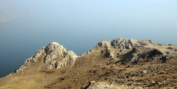 Schöne Aussicht Auf Berge Und Meer — Stockfoto