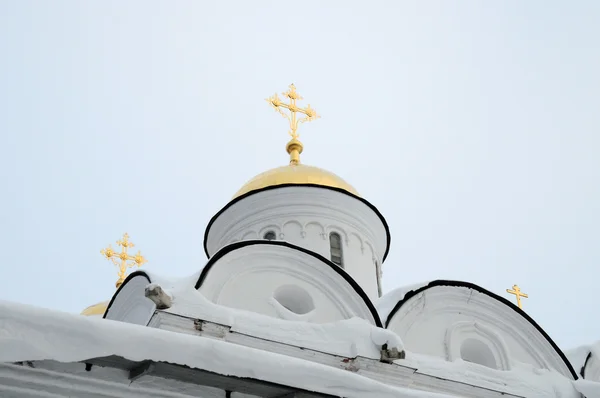 Vue Hiver Église Orthodoxe Russe — Photo