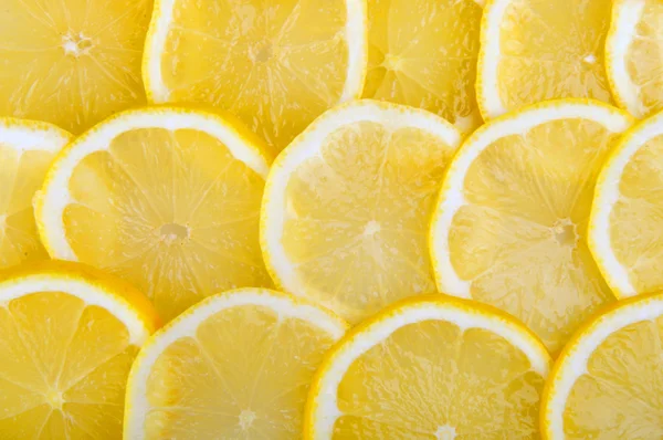 Citrus Background Juicy Slices Lemon Cover Entire Surface — Stock Photo, Image