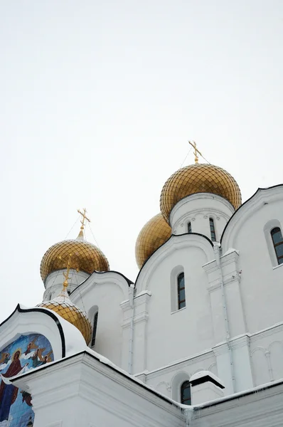 Zimní pohled na ruské pravoslavné církve — Stock fotografie