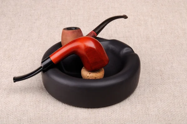 Příslušenství Pro Uzení Potrubí Ceramicashtray — Stock fotografie