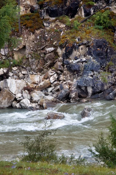 Чистая горная река — стоковое фото
