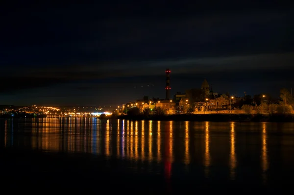 Cidade noturna vista — Fotografia de Stock