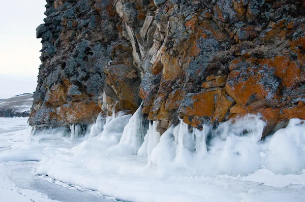 Lago de invierno Baikal — Foto de Stock
