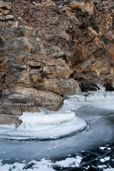 Zimní jezero Bajkal — Stock fotografie