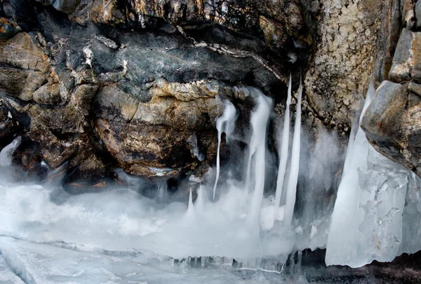 Vintern lake baikal — Stockfoto