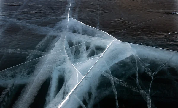 Lac d'hiver Baikal — Photo