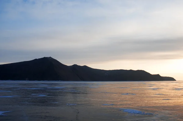 Vintern lake baikal — Stockfoto