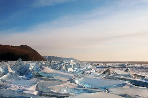 Vintern lake baikal — Stockfoto