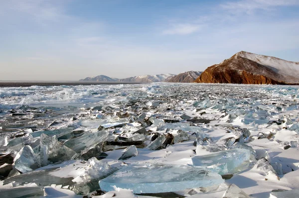 Zimní jezero Bajkal — Stock fotografie