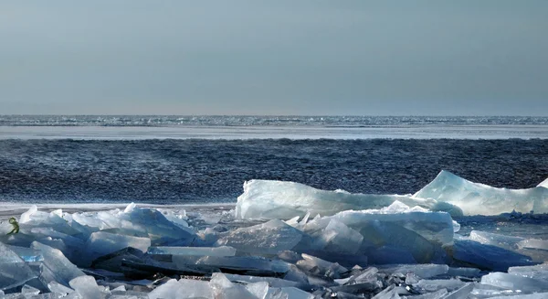 Lago invernale Baikal — Foto Stock