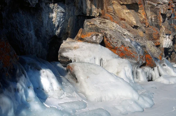 Lago invernale Baikal — Foto Stock