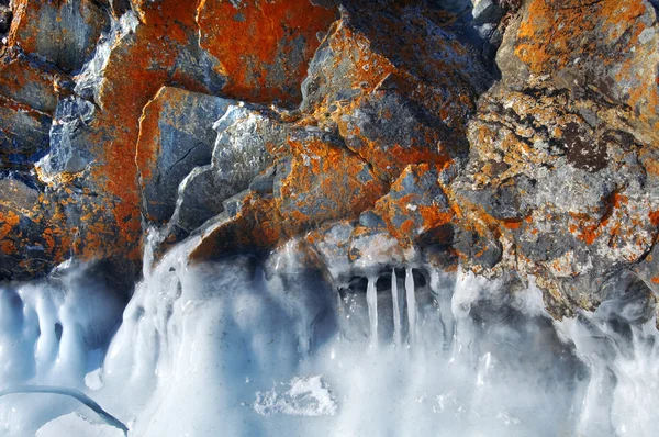 Zimą jezioro Bajkał — Zdjęcie stockowe