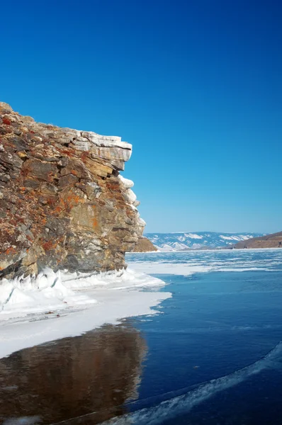 Lac d'hiver Baikal — Photo