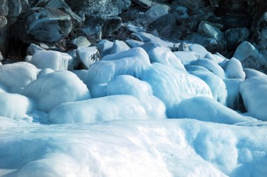 Buzullar eriyor. küresel ısınma. Fotoğrafı tonlama kullanılan.