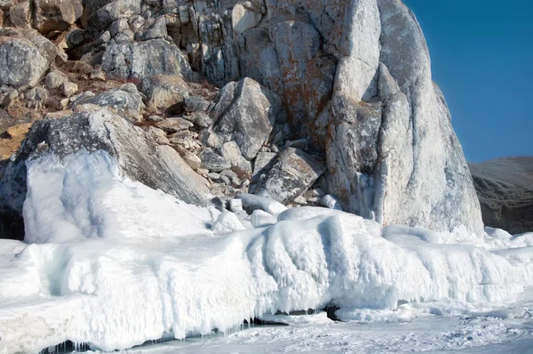 冰川融化。全球变暖。用这张照片的色调. — 图库照片