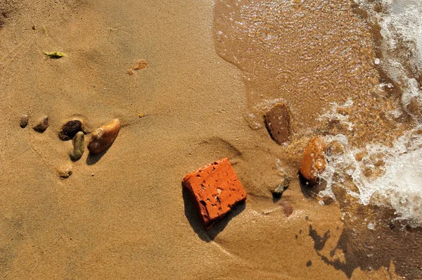 Sand, tomt naturliga bakgrund — Stockfoto