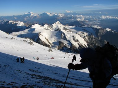 dağ yürüyüşçüler