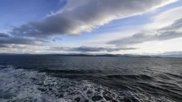 Beagle channel opustit přístav — Stock video