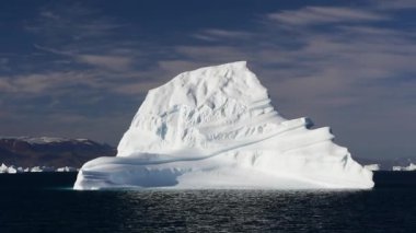 Antarktika 'daki buzdağlarının güzel manzarası
