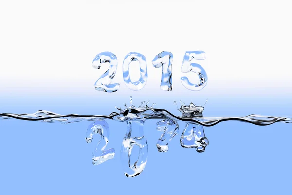 End of year 2014 splash — Stock Photo, Image