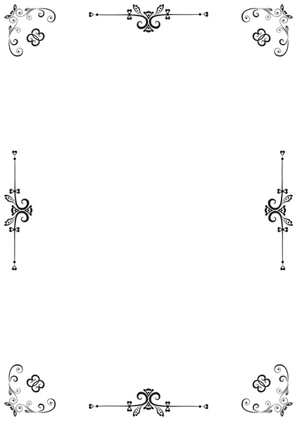 Cornice vettoriale floreale — Vettoriale Stock