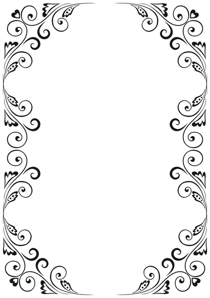 Floral vector frame — Stockvector