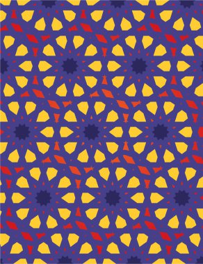 Renkli geometrik desen