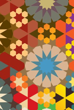 Renkli geometrik desen