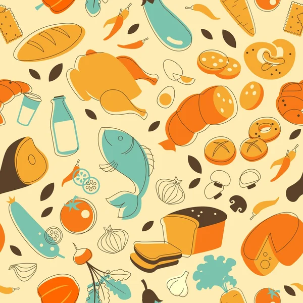 Alimentation fond sans couture — Image vectorielle