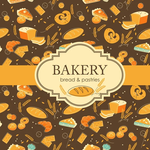 Boulangerie Contexte — Image vectorielle