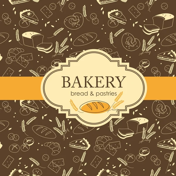 Bakery background — Stock Vector