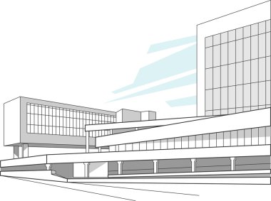 Soyut mimari arkaplan