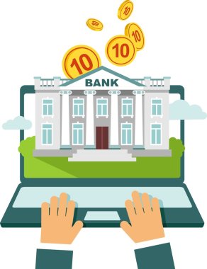 Online banking concept