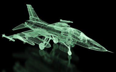 jet avcı uçağı mesh