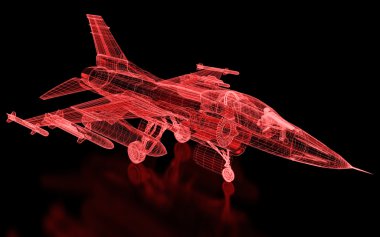 jet avcı uçağı mesh