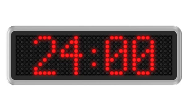 Led dot display countdown — Stock Video