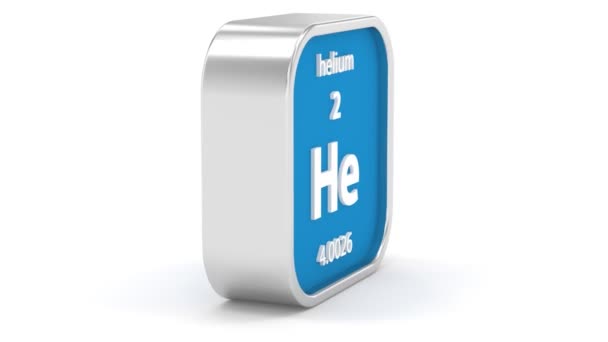 Signo de material de helio — Vídeo de stock