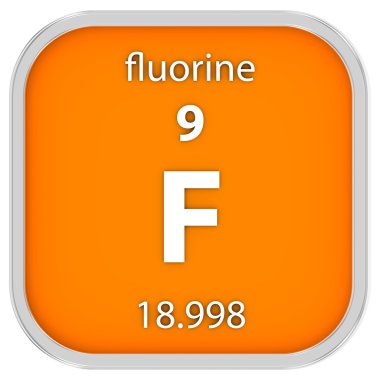 Fluorine material sign clipart