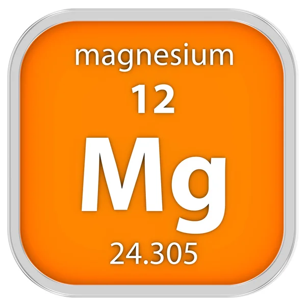 Magnesium materiella tecken — Stockfoto