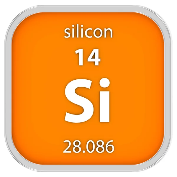 Silicon material sign — Stock Photo, Image