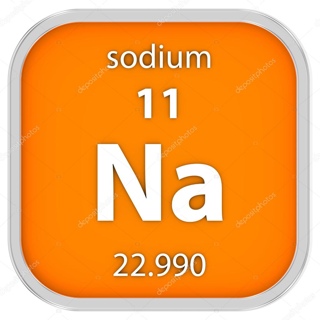 Sodium material sign