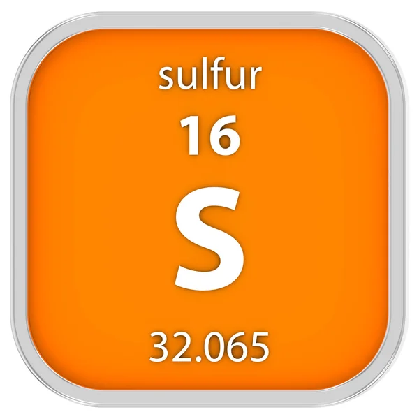 Sulfur material sign — Stock Photo, Image