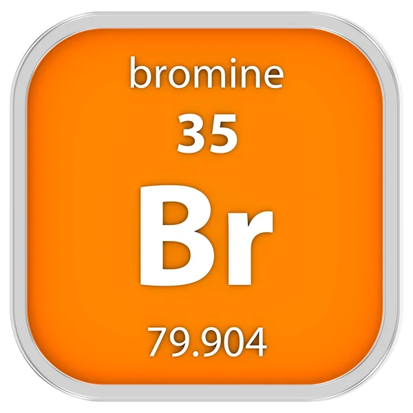 Bromine material sign — Stock Photo, Image