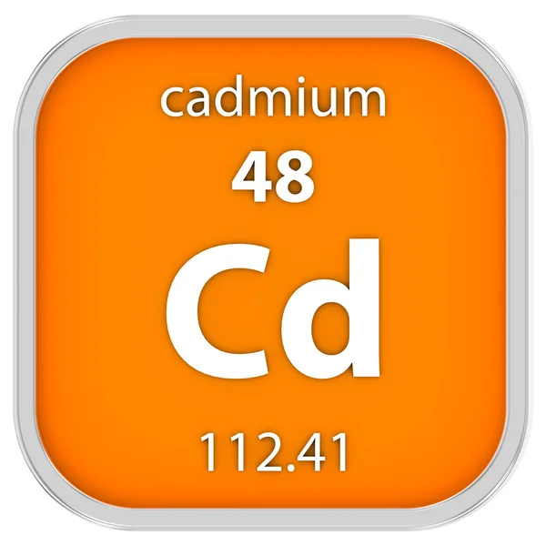 Označení materiálu kadmia — Stock fotografie