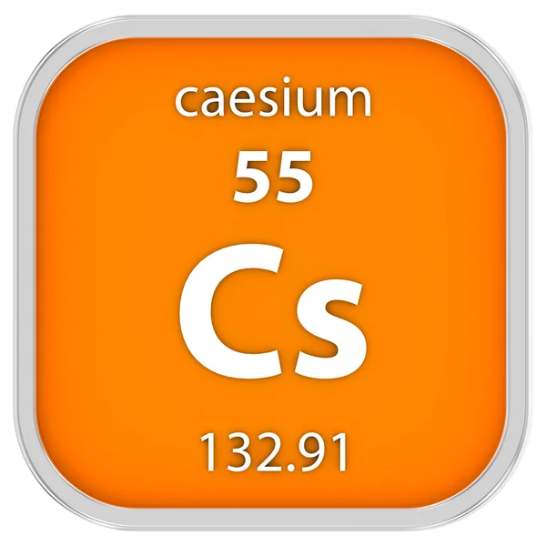 Cesium materiella tecken — Stockfoto