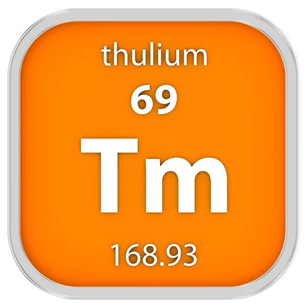 Signo de material de Thulium — Foto de Stock